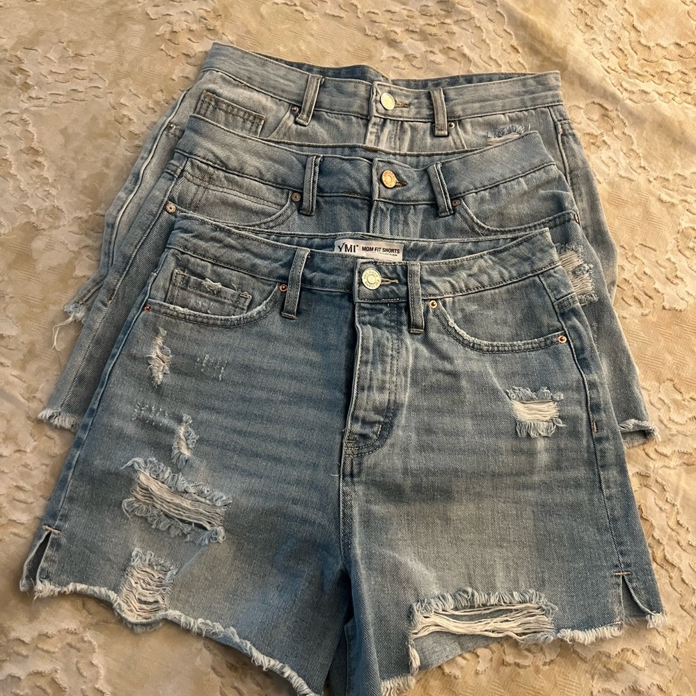 Distressed Jean Shorts